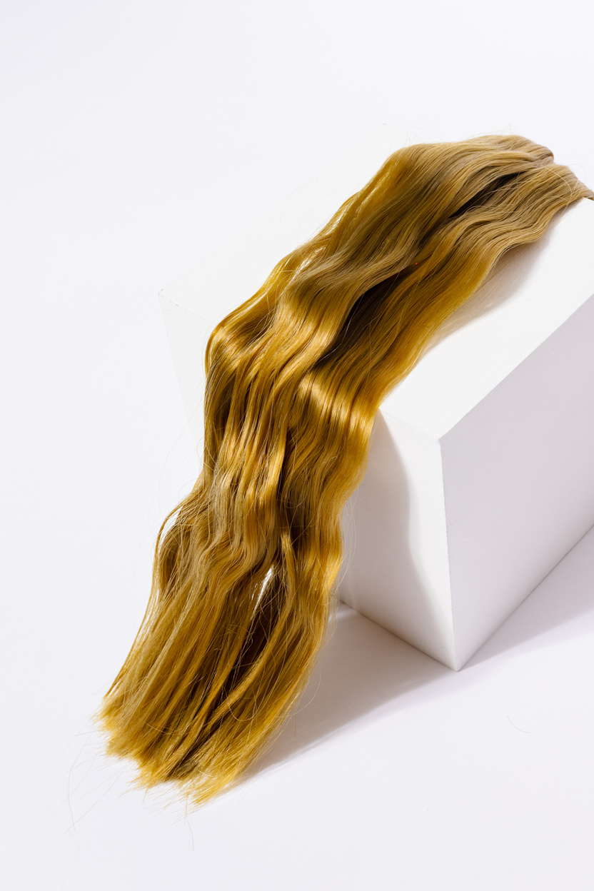 Conceptual Salon Services Blonde Hair Extension